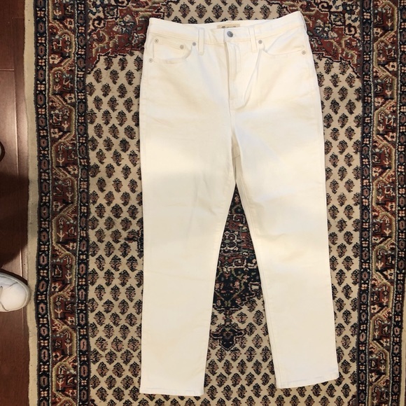 ✨✨HP✨✨MADEWELL NWOT The Perfect Straight Vintage Jean Tile White Denim 29 - Picture 2 of 7